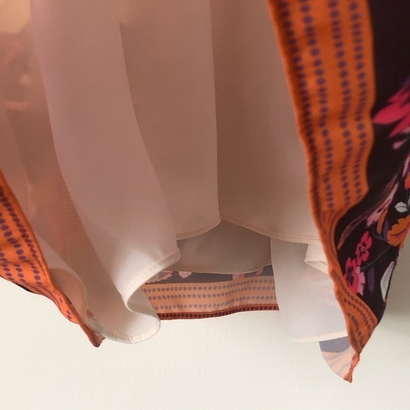 Tabitha Webb V-Neck Sleeveless Spring Summer Floral Blouse Size Large - Picture 4 of 8